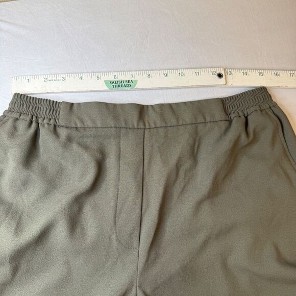 Anthropologie Women's M Green The Essential Pull-On Trouser Pockets - Picture 6 of 15